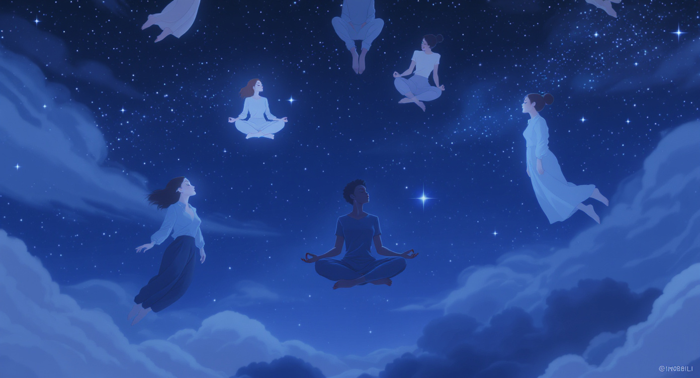 Peaceful meditation scene